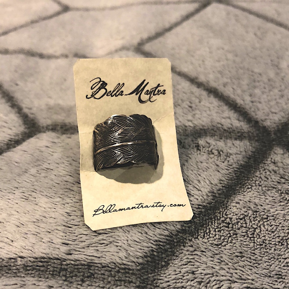 Feather Silver Ring